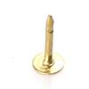 Factory Supply Brooch Accessories Round Blank Nail Locking Pin Metal Crafts Solid Brass Butterfly Clutch Pin Back