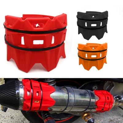 Exhaust Tail Pipe Protector Cover Tail End Pipe Guard Anti-Scalding Protection Elastic Muffler Tailpipe Ring Silencer Protector