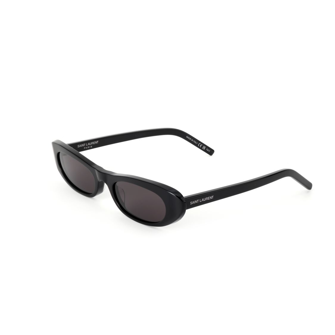 

Saint Laurent Oval Plastic Fashion Frame Oval Sunglasses Unisex sunglasses 713740-Y9901-1000 Basic Packaging-Eyeglass Case