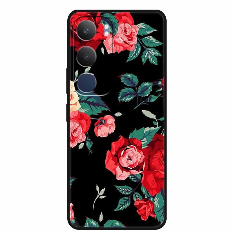 For Vivo Y29 5G Case V2420 Cartoon Wolf Tiger Soft Silicone Cover TPU Phone Case for Vivo Y29 5G Bumper Capa Shockproof Fundas