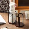 Wooden Paper Cup Holder for Disposable Cups Desktop Coffee Table Storage Shelf Tea Mug Organizer Kitchen Office Accessory