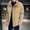 Stand-up collar down jacket men's winter thickened warm and cold% white duck down casual cold-proof high-end jacket