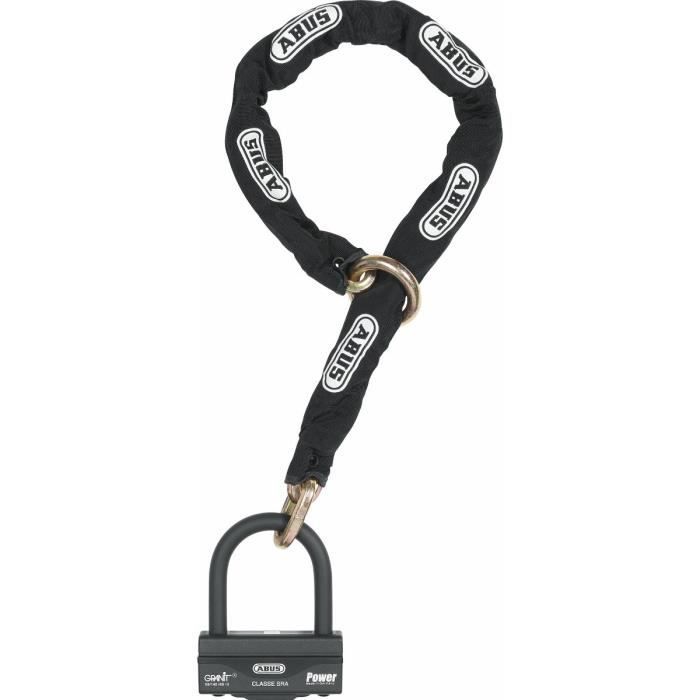 Abus antivol u 58 hb3 100 + chaine 12ks 80cm loop sra