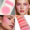 Six-color Rouge Velvet Matte Blush Fine Glitter Pearl Waterproof Potato Mash Blush Facial Makeup