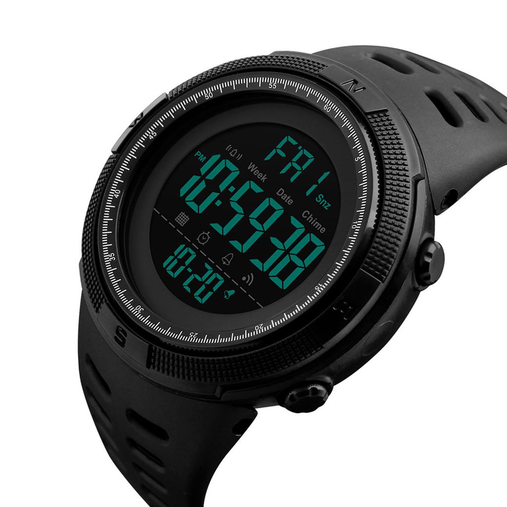   Men Sports Watches Countdown Double Time Watch Alarm Chronograph Digital Wristwatches 50M Waterproof Relogio Masculino