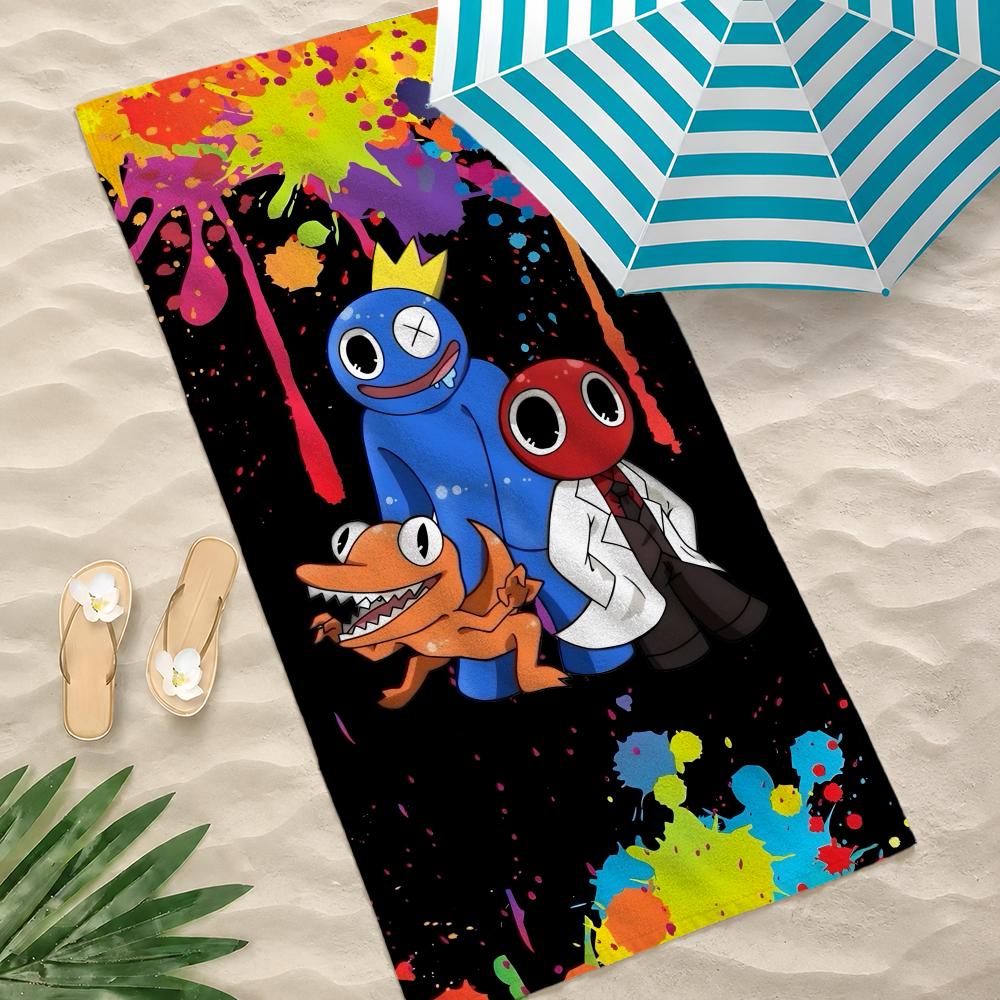 Game R-Rainbow Friends Towel Towel Beach Towel, Quick Drying Absorbent Bath Towel for Swim,Gym,Camping,Outdoor Hot