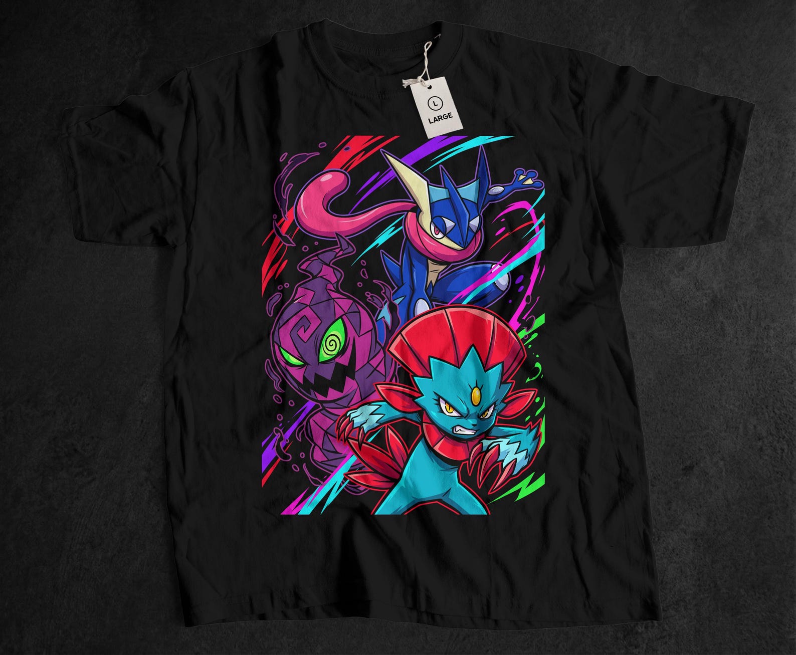 Unisex Anime Gamer Tee, Japan Style Creature Top, Video Game Graphic Shirt, 90s Geek Present, Manga Fan Clothing, Gift for Boyfriend 120