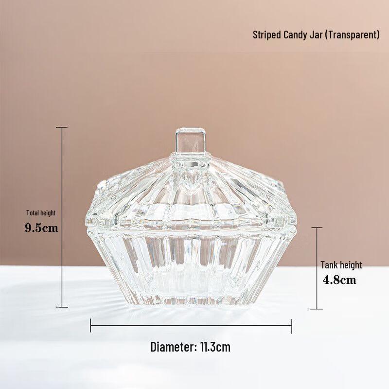 Qianxing Crystal Glass Candy & Storage Jar