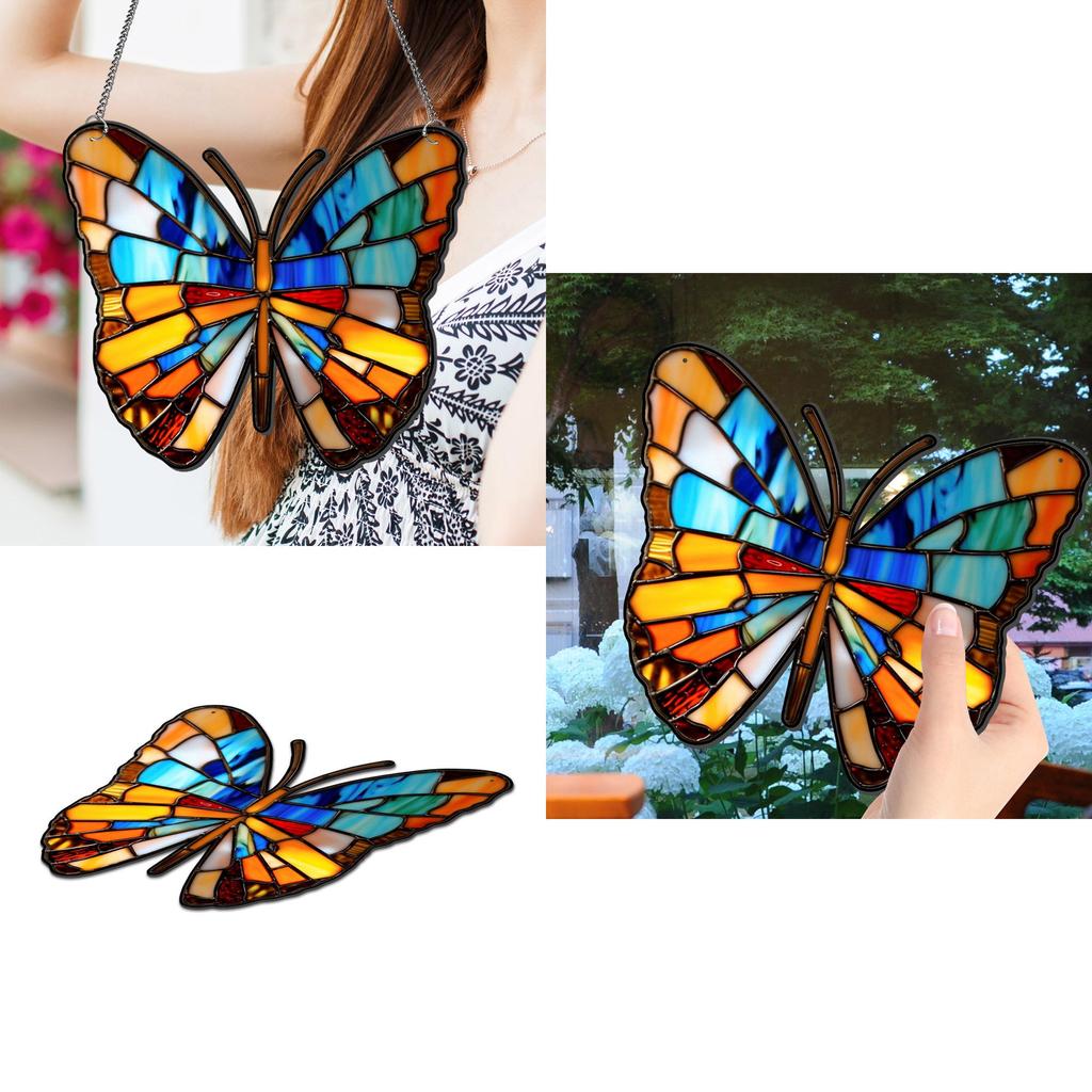 Bunte Schmetterlingsmuster Acryl Wanddeko für Wohnzimmer Schlafzimmer und Außenbereiche