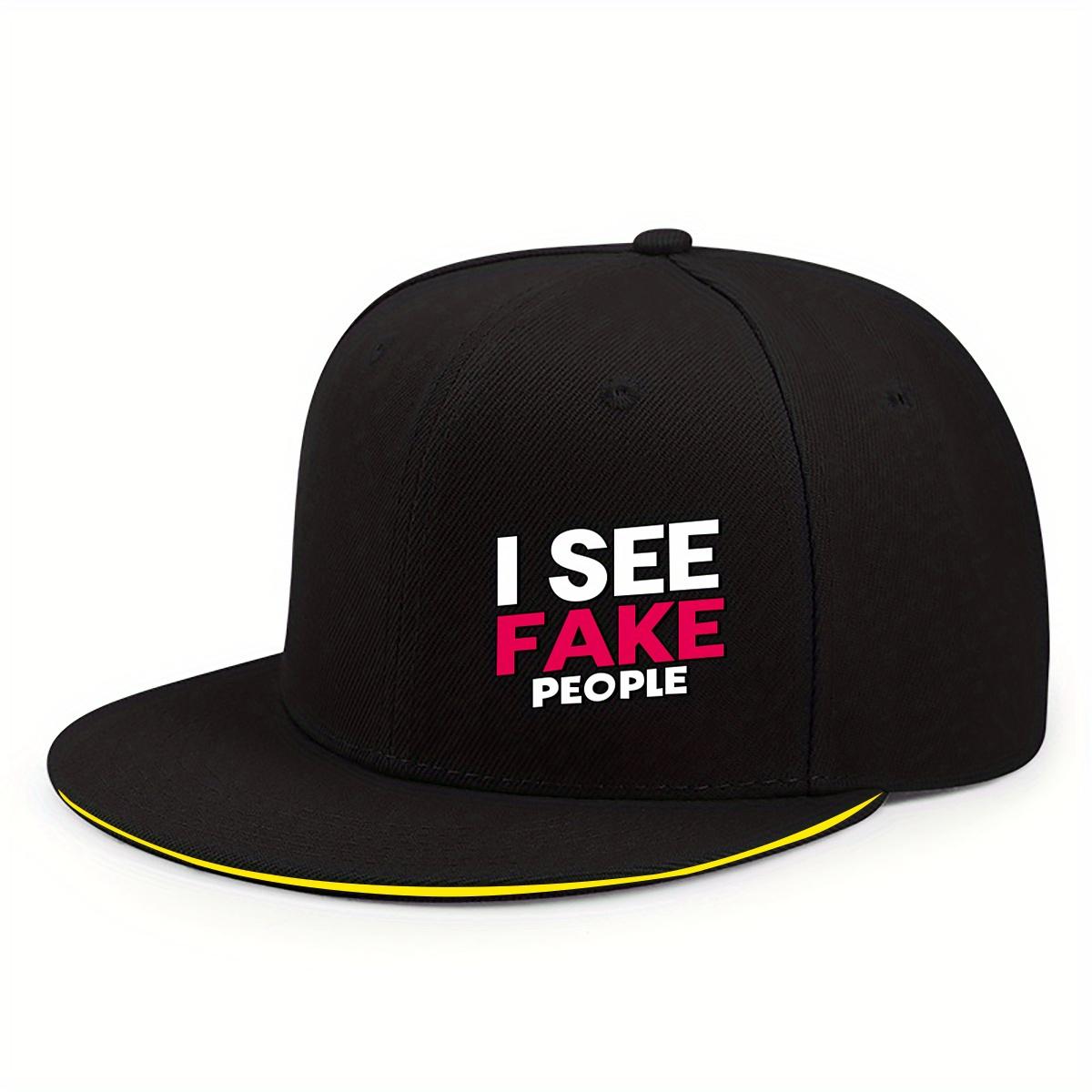 Printed Letters ISEE FAKE PELOPE Must-Have Spring And Summer Flat Brimmed Hat Men And Women Fashionable And Hip-Hop Cap Adjustable