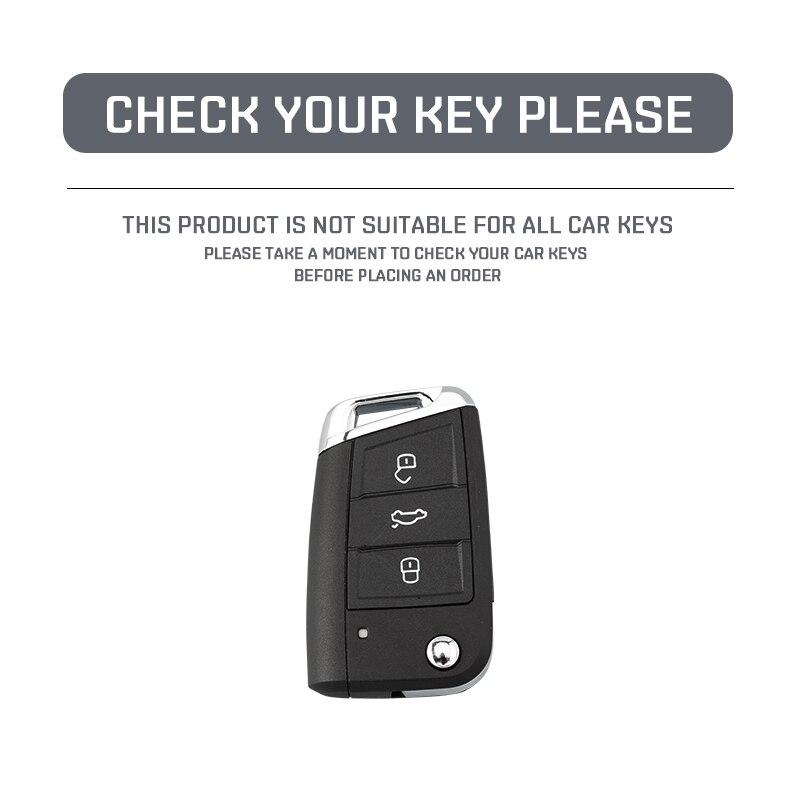 TPU Car Key Case Full Cover Fob For VW Volkswagen Golf 7 MK7 Tiguan MK2 For SEAT Ateca Leon FR 2 Ibiza For Skoda Octavia