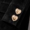 8Pcs 19/25MM Size Metal Shank Buttons Vintage Sewing Buttons Luxury Heart-Shaped Buttons  DIY Outfit