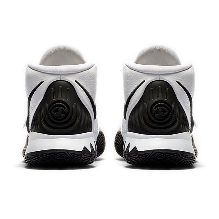 Nike Kyrie 6 'Oreo Mid top Performance Basketball Shoes Unisex Black White Asian Version BQ4631-100