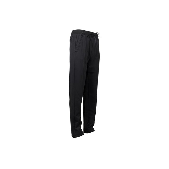Y-3 Solid Color Elastic Waist Straight Leg Casual Pants Men Bottoms Black HG8607