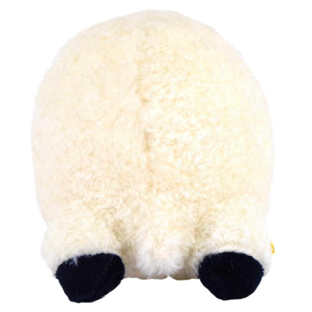 Sunlemon Pam Pam Plush Toy S Sheep WH 8 x 12 x 9cm Animal Cute and Round White Palm-sized Plush Toy P-9992