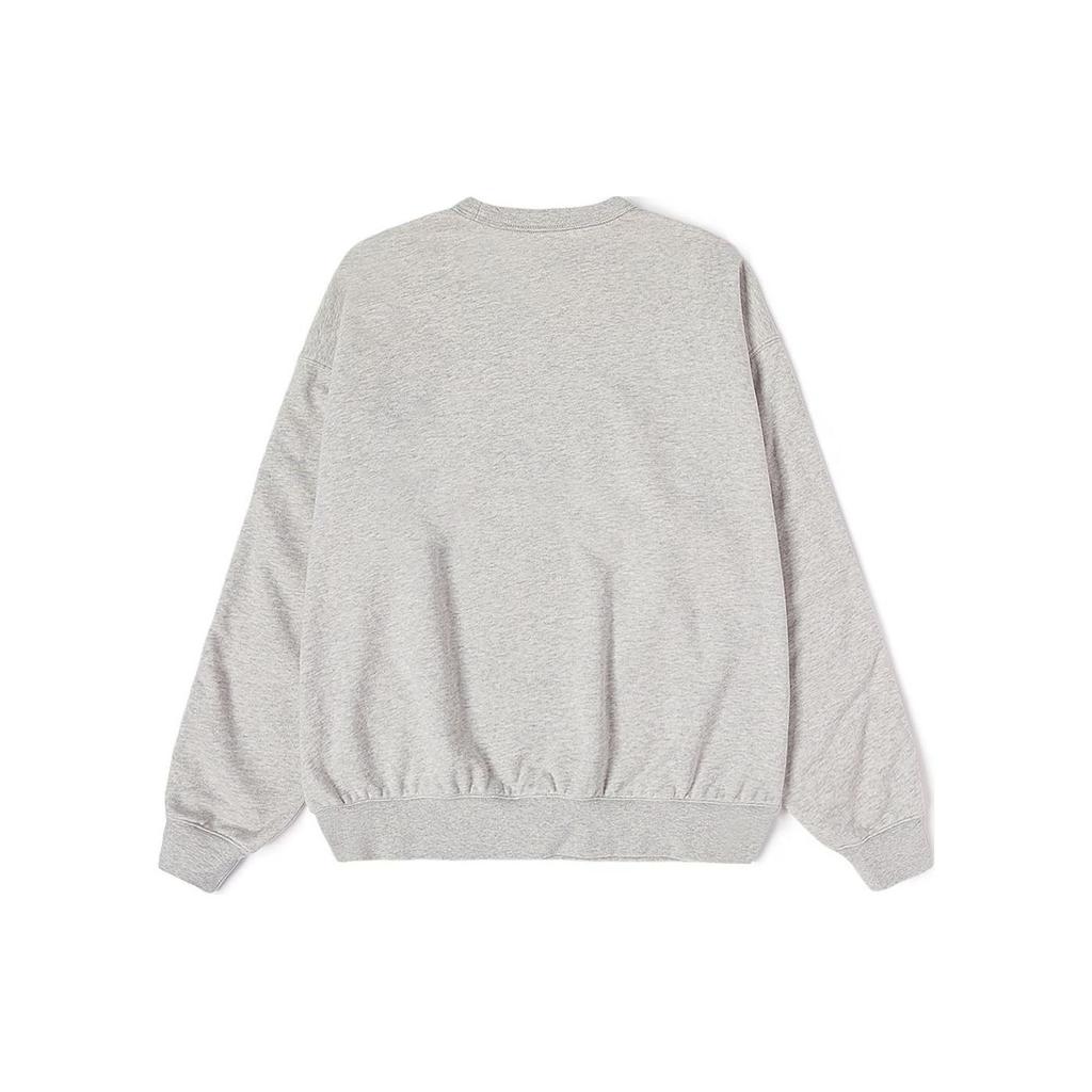 Vans SS24 Solid Color Crew Neck Pullover Sweatshirt Unisex Tops Gray VN000GBWRKZ