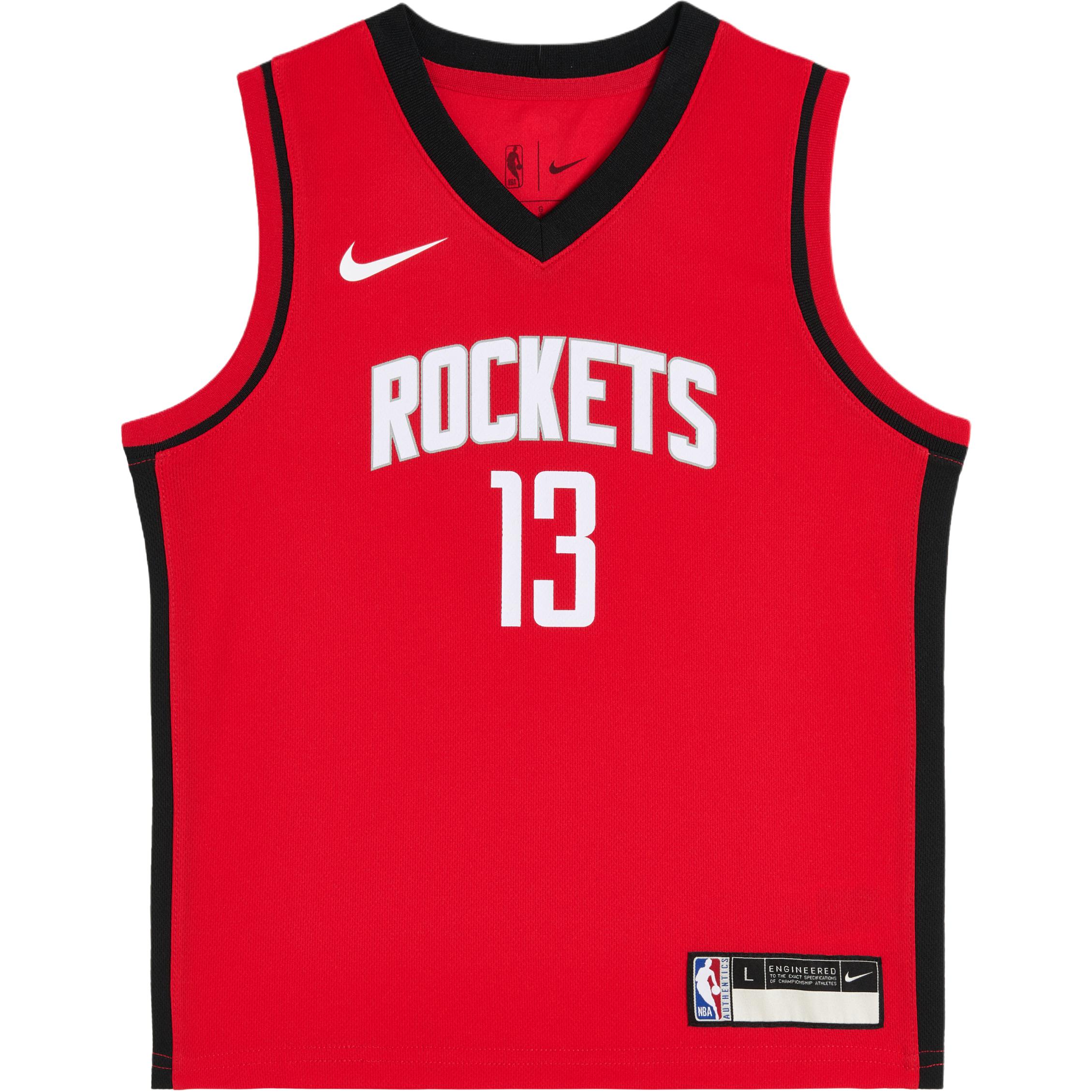 Nike Youth Houston Rockets James Harden #13 Icon Edition Swingman Jersey  University Red  3Z2B3BZ6P-HARDEN S