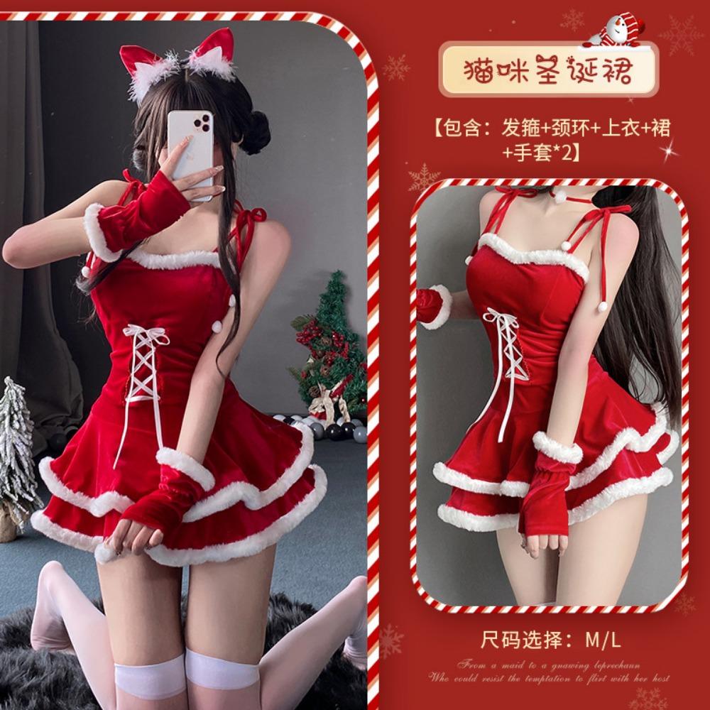 Xianyi Christmas Clothing Female Sexy Bunny Uniform Night Bar Leading Dance Performance Clothing Set New Year's Battle Suit S28
