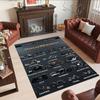 Harley-davidson Motorcycles Customized Name Area Rug Suitable for Living Rooms Bedrooms Balcony Playrooms Antislip Carpet Decorate Offices