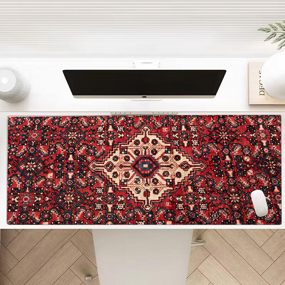 

Iranian Carpet Mouse Pad Multiple Sizes Large Square Computer Office Game Table Mats Rubber Anti-slip Mousepads 600x300x2mm