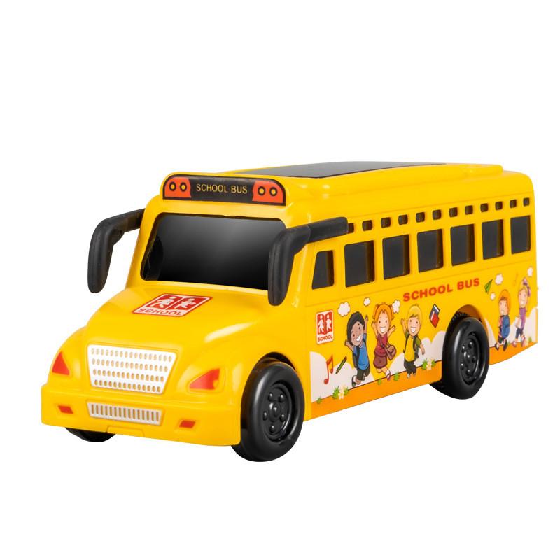 Childrens Police Car School Bus Toy Car With Inertia Motion And Lights For Boys Play