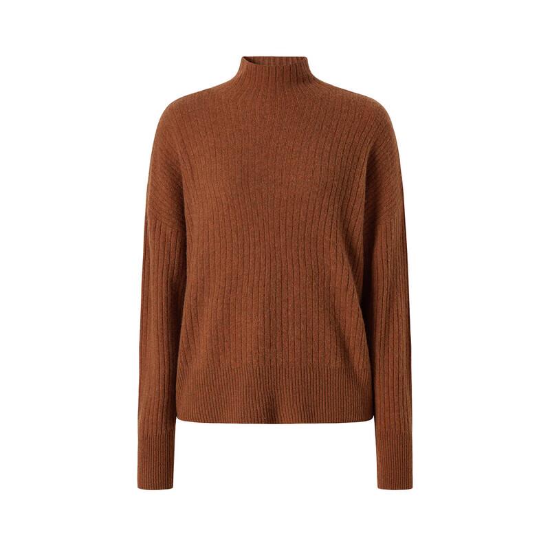 Jiuzi·Annacore Women's Yak Wool Blend Half-Turtleneck Sweater