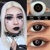 FUNSACHY Blindness Black Cosplay Contact Lenses for Eyes Halloweeen Party Makeup Eye Contacts Yearly Use Beauty Pupils Cosmetics