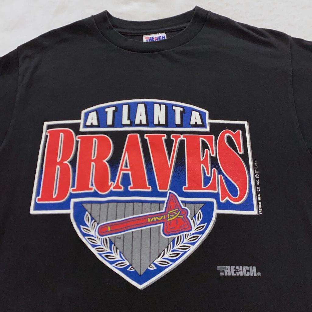 Vintage 90s ATLANTA BRAVES T-Shirt MEDIUM/LARGE Mlb Baseball Georgia