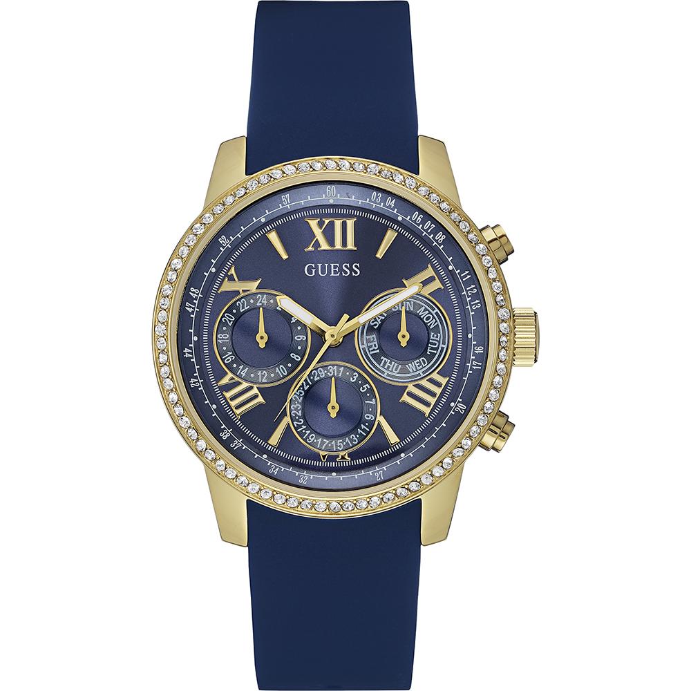 GUESS Sunrise Blue Stainless Steel Ladies Quartz Watch W0616L2 синий