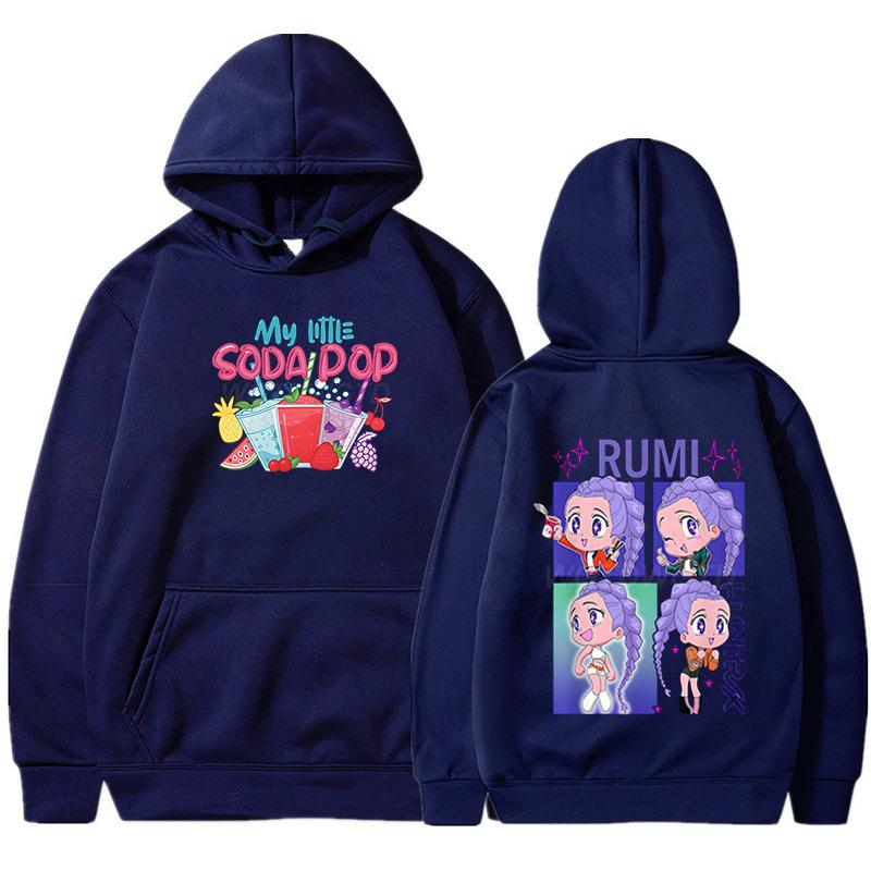 Anime K-Pop Demon Hunters Hoodie Men Women Harajuku Pullover Tops UNISEX Sportswear Fashion Hooded Sweatshirt Trends Tops
