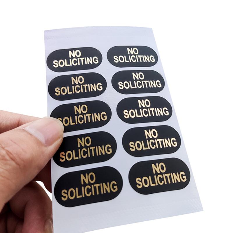 

100 шт. Наклейка без навязывания знака для дома Горячее тиснение Атмосферостойкая наклейка для дверной стены