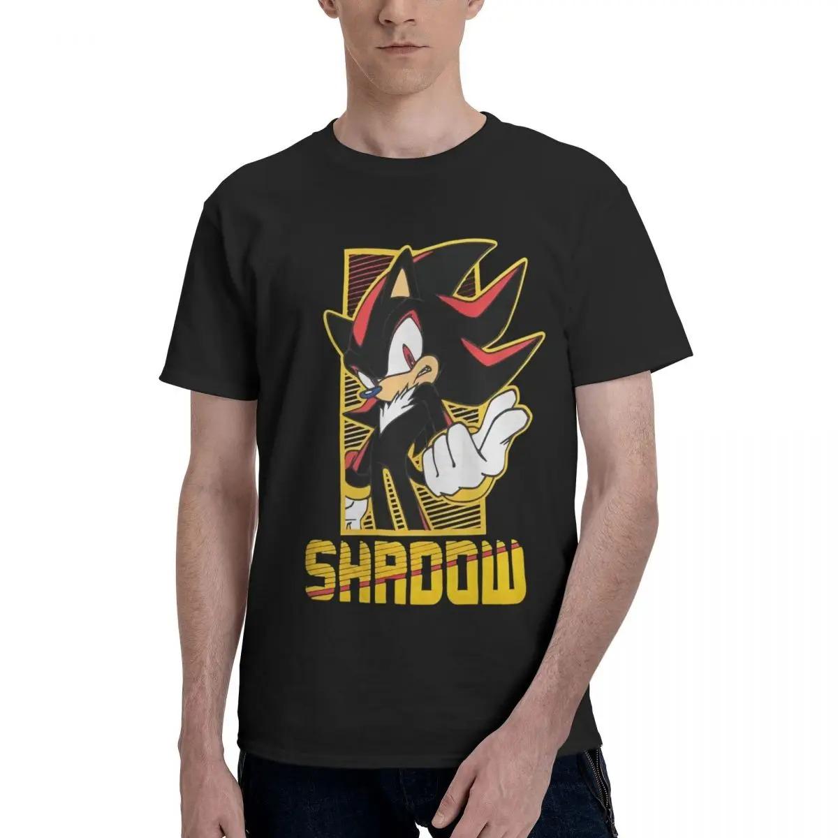 

Т-shirt с классическим графическим принтом Ежик Соник Мужская Женская Хлопковая Свободная Повседневная Футболка Модная Уличная Одежда Ветровка Свободного Кроя Топы S