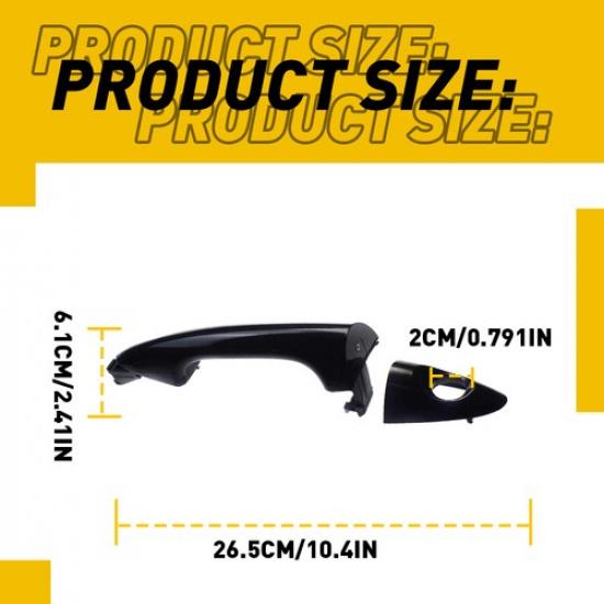 Outer Front Right Side Covers Side For 2012-2017 Hyundai Accent Trim Door Handle