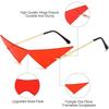 Anime Glasses Gothic Punk Cosplay Costume Oversized Cat Eye Rimless Sunglasses Accessories Props Trend Triangle Eyewear