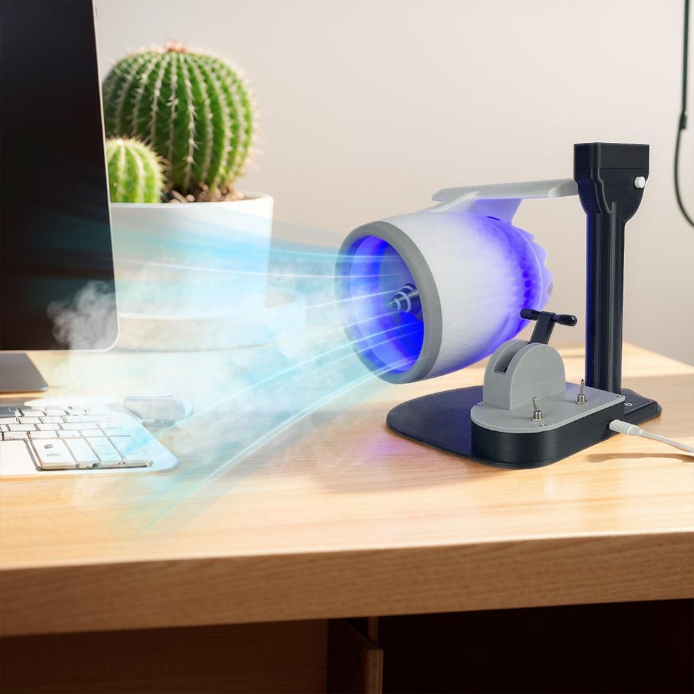 Creative Turbo Desktop Fan with Humidifier and Light Engine Model JetFan Turbofan USB Fan for Home Office
