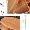 Deep in the Mountains Bento Box, Magewappa Bento Box, Oval, Natural Wood and Lacquerware, Medium Size, with Dividers, Moisture-Retaining, Eco-Friendly