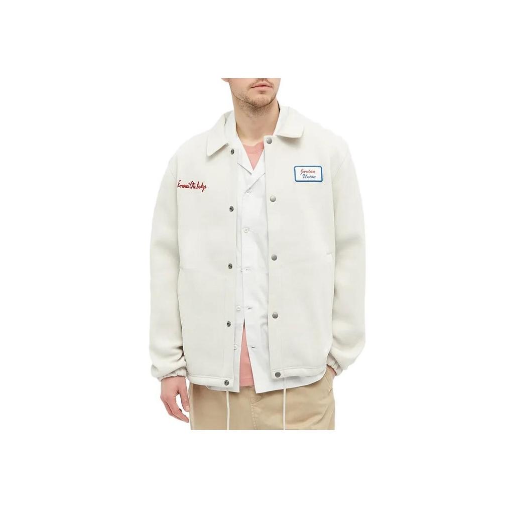 Air Jordan x Union LA Coaches Jacket Bone Men Outerwear White DB8260-072