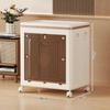 Foldable Wardrobe Storage Box with Wheels Clamshell Design Clothes Storage Basket Plastic Dust Proof Toy Storage Box