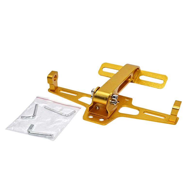 Motorcycle Rear License Plate Frame CNC Aluminum Alloy Bracket License Plate Support Frame Modified Motorcycle