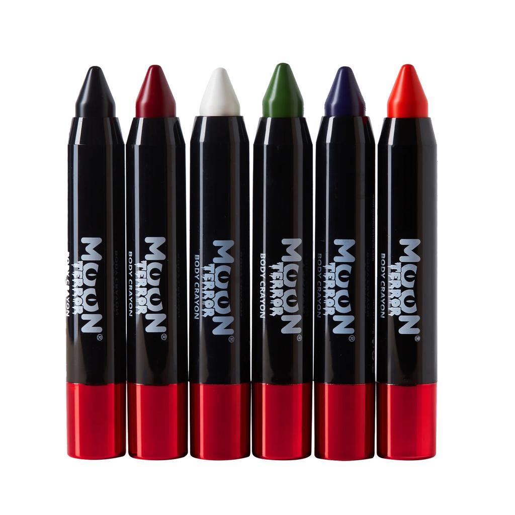 Moon Terror Halloween Body Crayons (Pack of 6)