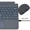 TJK Wireless Keyboard Compatible with Microsoft Surface Bluetooth Keyboard US English Layout Magnetic Pen Slot Pencil Storage Installation USB