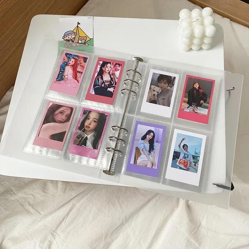 A5 Photocard Holder Album for Photographs Bound Photo Card Holder Kpop 3 Inch Heart Shaped School Stationery Binder Picture Home
