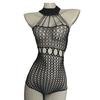 Sexy Underwear Mesh Perspective One-piece Mesh Large Size Sexy Free Nightclub Neck Sex Uniform Flirting
