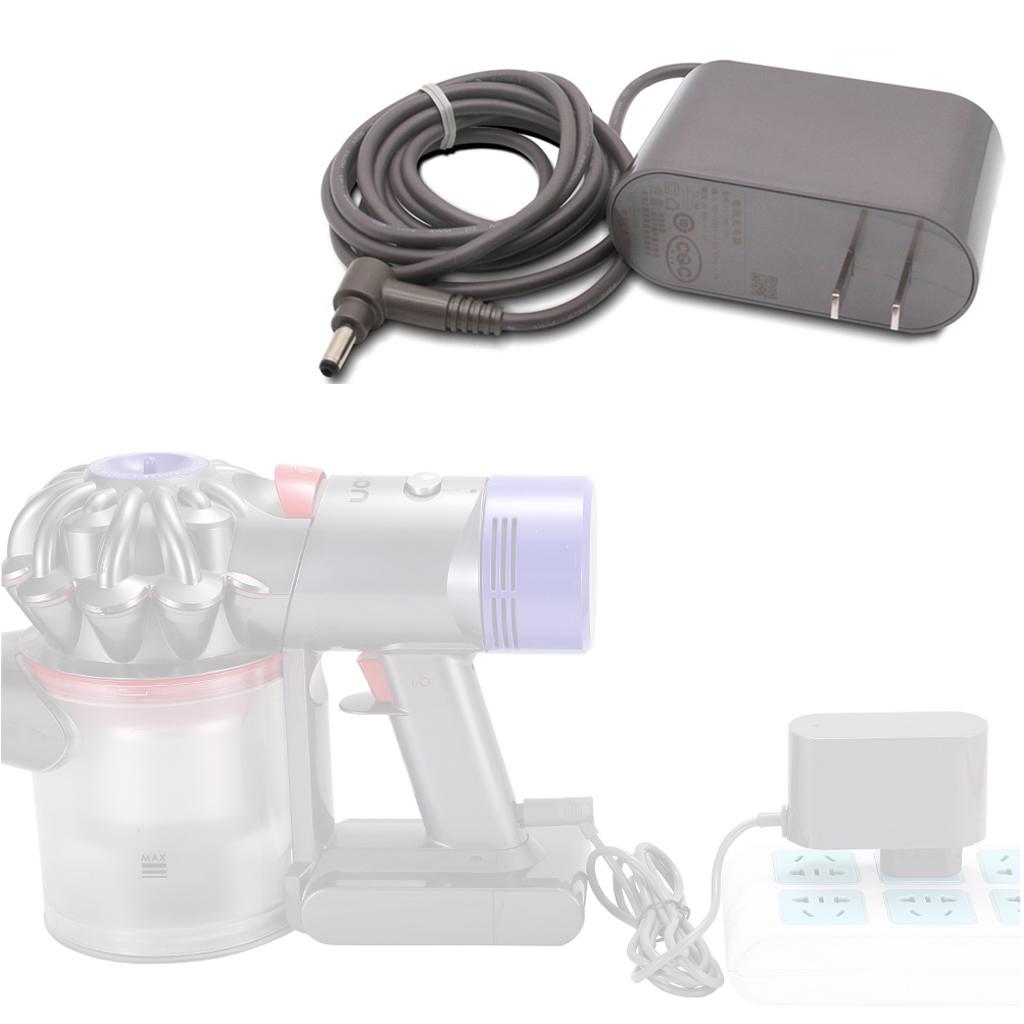 מטען לשואב אבק Dyson V10 V11 V15 SV12 SV15 V6 V7 V8 סדרת DC קו טעינה מתאם מתח לסוללה תקע אמריקאי אירופאי בריטי