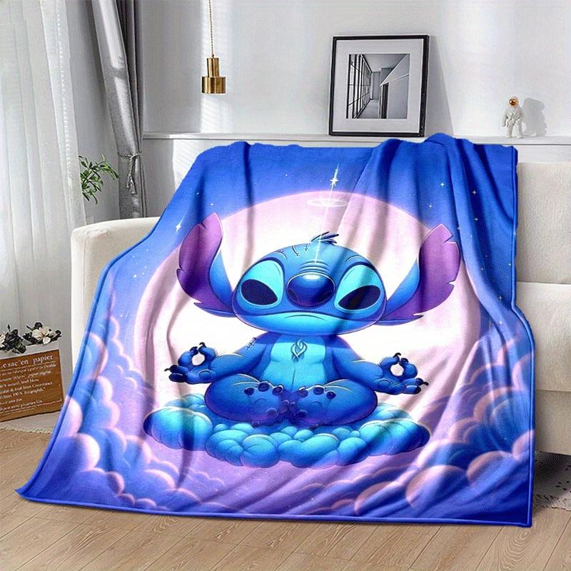 1pc Cute Stitch Printing Blanket - Soft, All-Season Throw for Living Room, Bedroom,Personalized Gift with Adorable Cartoon Design