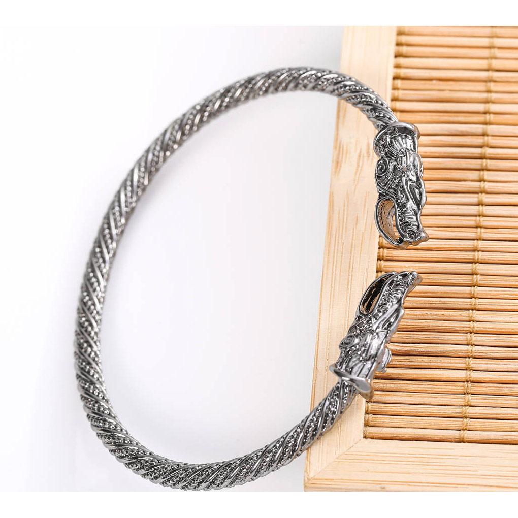 Legierungs-Männerarmreif Offenes Ende Galvanisiert Rostfrei Modisch Dekorativ Ersatz-Armreif Schmuck Geburtstagsgeschenk