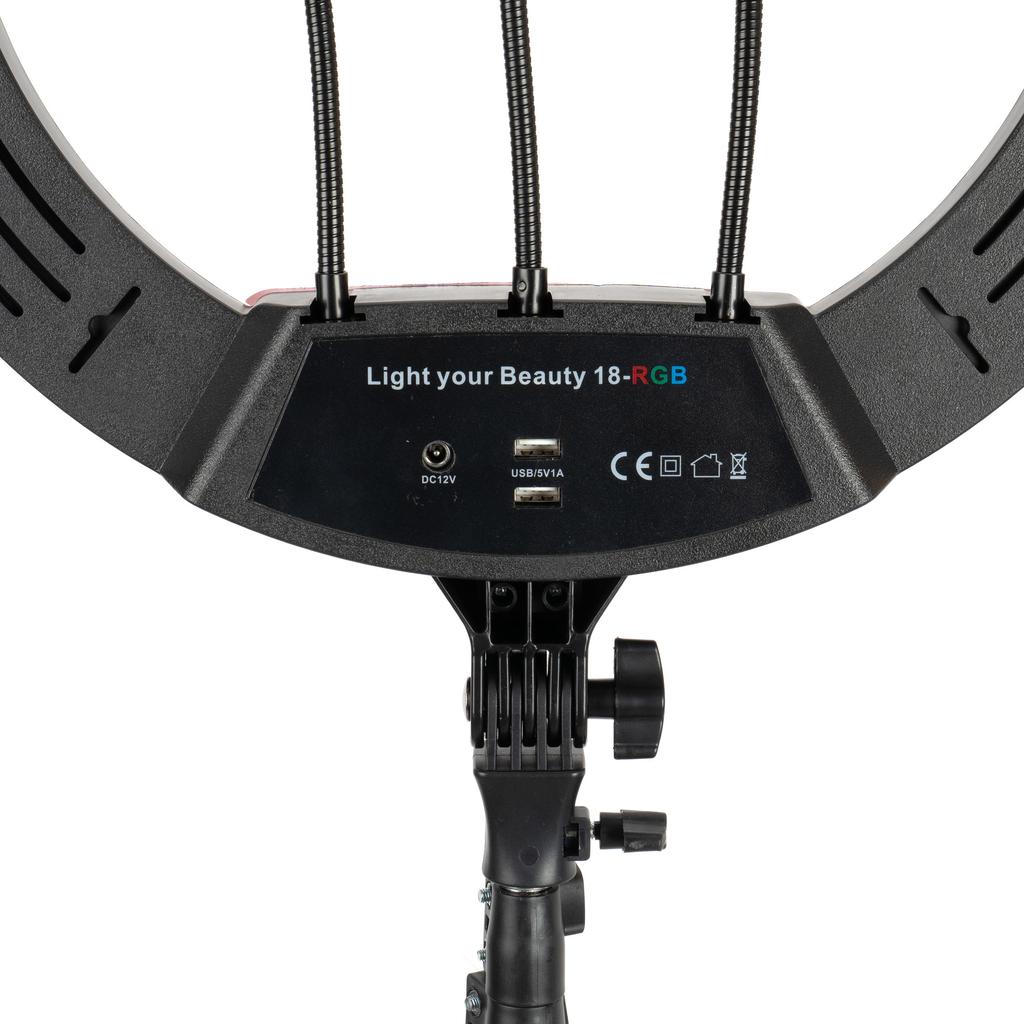 Lampa Pierścieniowa Lumo Led Rgb Ring Do Filmów Zdjęć Makijażu