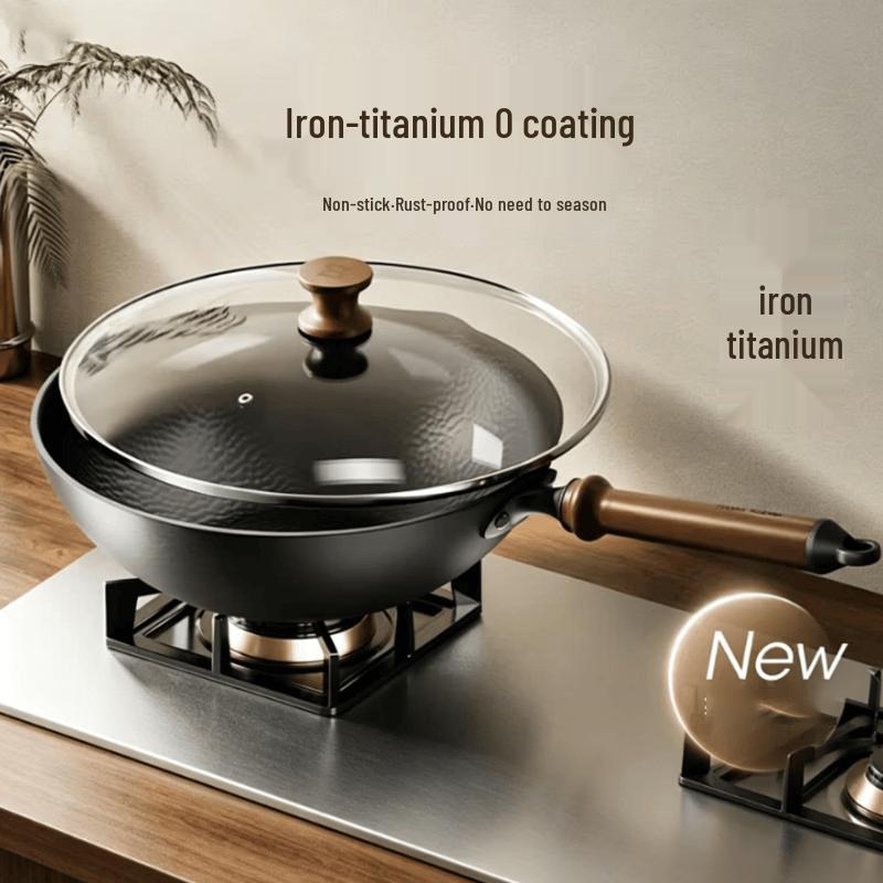 SALATABLE Rock Texture Non-stick Wok
