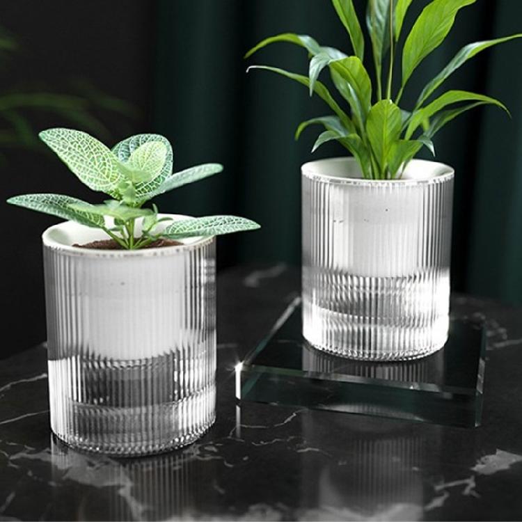 Household Anti Rots Auto-Watering Planter for Living Room Plant Flowers Automatic Water-Absorbing Flowerpots