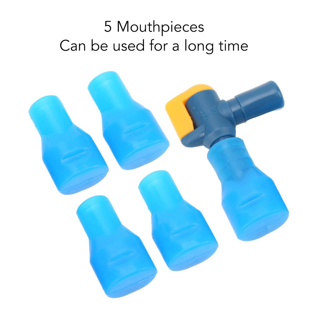 Bite Valve Replacement Food Grade Silicone Mouthpieces with Bent Shutoff Valve for Hydration Pack Water Backpack